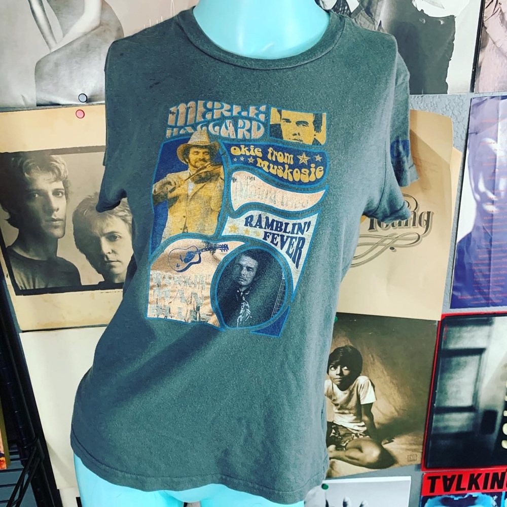 Lot of 2 Johnny Cash Merle Haggard Country T’s - Picture 4 of 7